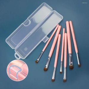 Storage Bottles With Snap Makeup Brush Box Portable Large Capacity Sundries Stationery Organizer Transparent Cutlery