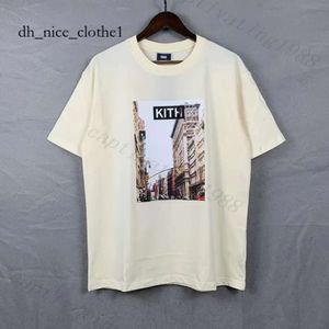 Kith Shirt Designer T Shirt Short Sleeve Luxury Major Brand Rap Classic Hip Hop Male Singer Wrld Tokyo Shibuya Retro Brand T-Shirt US Size S-Xl Kith 723