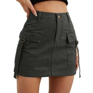 Röcke Frauen Low taillierte Arbeitskleidung bequeme Hüftgelenk Verbesserung Casual Short Rock Ästhetische Kleidung elastischer Faltensonnenrock S2452933