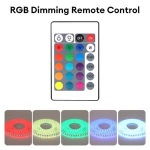 Smart Remote Control 24 Keys Mini RGB IR Wireless Remote Controller For W28 Series Globe Bulbs RGB Light Lamp LED Strip Lights Without BatteryL2405