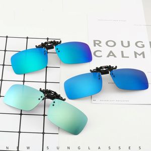 Óculos de sol Clip polarizados e uv400 Óculos de pastas Lentes de espelho de armação Visão noturna flip up Glasses 3 tamanho atacado 3249