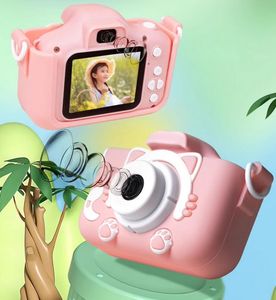 Mini -Kamera Kinderkamera -Spielzeug für Jungen/Mädchen, Kinder Digitalkamera für Kleinkind mit Video, mit 64 GB SD -Karte, beste Geburtstagsgeschenke