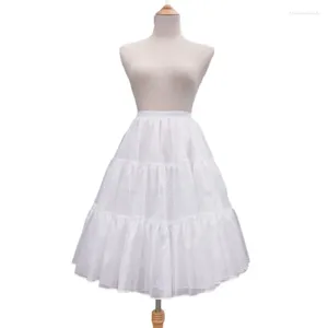 Skirts A Line Hoopless Petticoat Crinoline Underskirt Slips For Wedding Dress Elastic Waist Puffys Tutus Tulle Skirt F3MD