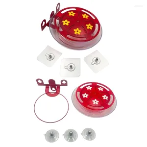 Other Bird Supplies KX4B Suction Cup Hummingbird Feeders For Window Mount With 5 Feeding Stations