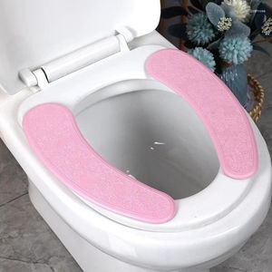 Toalettstol täcker 2 st återanvändnings kant mjukt täcke användbar matkudde tvättstuga varm tvättbar hälsa klibbigt hushåll