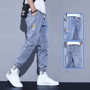 Spring Jeans for Men 2024 New Spring/Summer Fashion Brand Work Clothes Loose Tie Feet Haren 9/8 Casual Long Pants