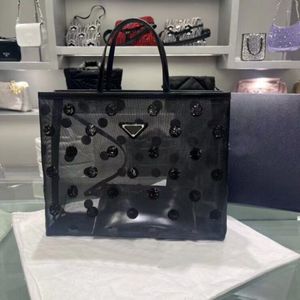 Fashion mesh designer Shoulder Bags tot handbag cardholder wave dot hollow pattern designer women's purse high end 312i