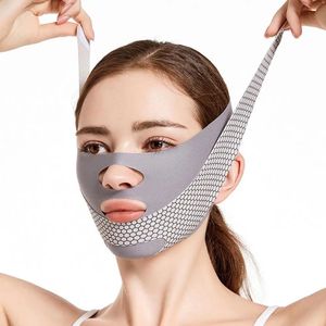 Reusable Face Slimming Bandage V Line Shaper Women Chin Cheek Lift Up Belt Massage Strap Skin Care Beauty Tools 240528