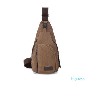 Men Small Chest Canvas Bags Vintage Man Messenger Bags for Waist Chest Casual Outdoor Hiking Sport Casual Male Retro Shoulder Bag 286L
