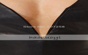 WBCTW 6XL Plus Size Women Summer Style Sexy Deep Vneck Tank Tops PU Leather Top Casual Women Crop Tops Fitness Leather1699437