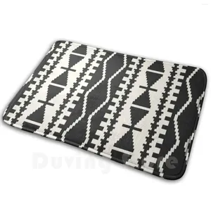 Tapetes em preto e branco tapete de tapete de tapete de tapete macio não - deslize Kilim Bohemian Tribal Africa étnica corante