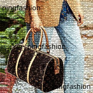 Man Duffle tote Bag Designer backpack 40 50 cm Women mens Travel Bags Hand Luggage Travel Bags Men Leather Large Cross Body Totes Handbag duffle Brown flower handbags