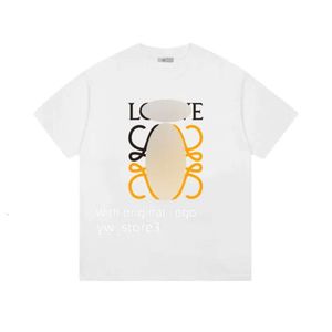 Loeweshirt Top Designer Loe Shirts Unisex Women Mens 셔츠를위한 대형 티셔츠 남성 Loevwe 티셔츠 티 여성 느슨한 설계자 짧은 슬리브 333