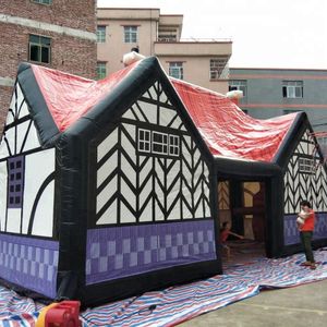 wholesale 2024 Outdoor party event decoration Commercial Rental Castle Bar Inflatable Irish Pub Tent,inflatable wine house for Sale 001