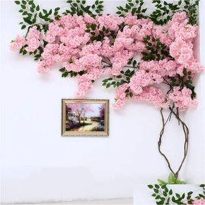 Декоративные цветы венки искусственные вишневые цветы дерево
