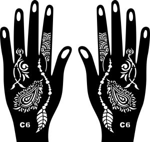 DIY Airbrush Arm Leg Feet Face Paints India Henna Kit Body Art Template Temporary Decal Tattoo Stencils