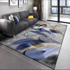 Carpets Nordic Minimalist Style Wing Carpets for Living Room Teenager Room Decoration Carpet for Home Rugs Thicken Non-Slip Floor Mats