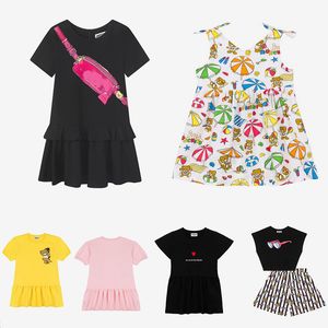 Top-Qualitäts-Surfer Moschi Tddey Bear T-Shirt und Shorts Coord Set Jersey T-Shirt Palmen T-Shirt und Rock Co-ordte in Love We vertrauen Trikotkleid-Kleid Kleid