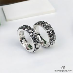 GG Ring Womens Anillos Bague Designer Кольцо кольца ювелирные ювелирные украшения титановая сталь с бриллиантами повседневная модная улица Классическая золотая серебряная роза. Почестительный размер 4 мм 6 мм 6 мм