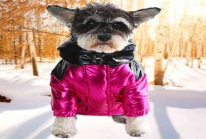 Designer de luxo de inverno cão de estimação para baixo jaqueta roupas de veludo de veludo casaco de cachorro aquático Chihuahua Roupas de bulldog francês H220723140613