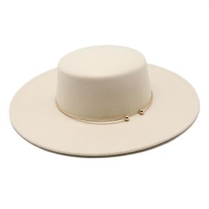 Skąpy brzegowe kapelusze grube męskie i damskie wełniane płaskie 10 cm czapka z dużym 221T