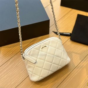 2024 Mini Cross Body Shell Bag Women Designer Bag Crossbody Chain Bags Luxury Leather Purse Zipper Pouch