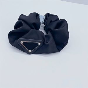 Elastyczna emalia dekoruj vintage w stylu vintage ponadwymiarowa scrunchie dla dziewcząt długie włosy Trójkąt włosy Włoski Trójkąt Trójkąt z literami gumka ręcznie robi się ZB055 E23