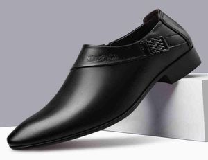 Men039s Патентная кожаная обувь бизнес -одежда для бизнеса элегантная джентльменская платформа кожа