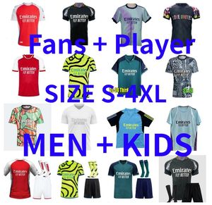 2024 2025 Saka G. Jesus Odegaard Soccer Jerseys Player Version 23 24 25 Rice Havertz Martinelli Smith Rowe Saliba J.Timber Football Shirt Men Kids Sets Child Kit