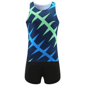 Training Running Suits Men Vest Shorts Breattable Thin Quick Dry Custom Uniform Team Sports Outdoor Track and Field Set 240529