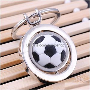 Keychains & Lanyards Metal Keychain Football Key Chain New High Quality Soccer Shoes And Car Ring Gift For Drop Delivery Fashion Acce Dhfva