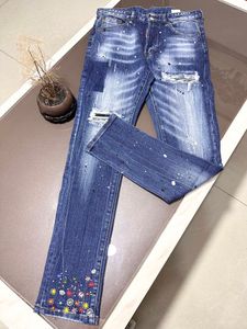 Lila varumärke jeans män designer mager svarta byxor denim byxor mode casual streetwear fin mitt midja smala raka ben byxa mens jnco jeans #403