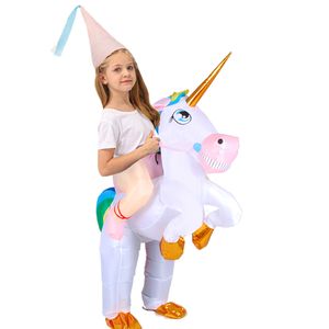 Cosplay de unicórnio colorido PEGASUS COSPAY FLASE INFLACÍVEL DIA DO Dia das Crianças Presente de Aniversário Carnival Halloween Natal