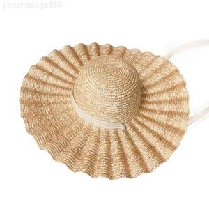 Szerokie brzegi czapki wiadra czapki fibonacci nowa letnia kobieta słoneczna europejska wiejska wiatr bohemian sombrero duży brzeg panama plażowy kapelusz słomy y200714