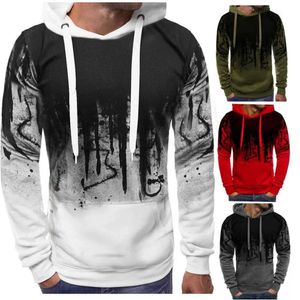 Męskie bluzy bluzy męskie bluzy sportowe swobodny szczupły kamuflaż bluzy uliczne odzież męska mody sporty pullover garderowanie odzieży Z240529