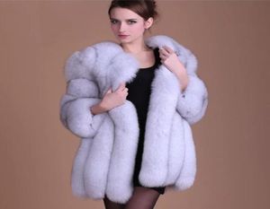nerazzurri Faux Fur Coat Women Winter Puff Slee Short Cropped Top Ruched Pink Red Black Colored Fake Rabbit Fur Jacket T1912091250618