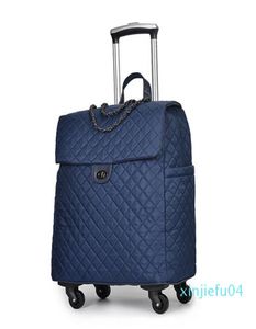 2022 Duffel Bags Brand Women Wheeled Bagage Bag Cabin Travelley On Wheels Rolling For Woman Suitcase DF253266490