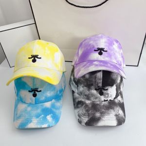 2022 New fashion tie dye Baseball Caps Men Women unisex Hat Adjustable Casquette 249Q