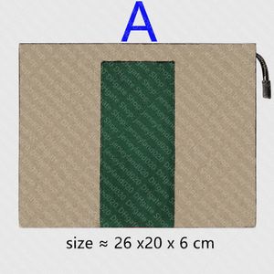 475316 Signature Web Pouch Case Designer Herren Clutch Lederbeutel Schwarze Leinwand Porfolio Pochette Voyage Messenger Bags Aktentasche 280r