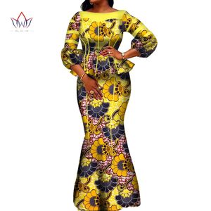 アフリカンの女性スカートセットDashiki Hight Quarlity Cotton Clort Top and Skirt African Clothing Good Sewing Women SuitsWY3710