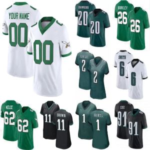 26 Saquon Barkley Jalen gör ont Jason Kelce Custom Football Jerseys Jake Elliott AJ Brown Jalen Carter Devonta Smith Lane Johnson Haason Reddick Fletcher Cox Goedert