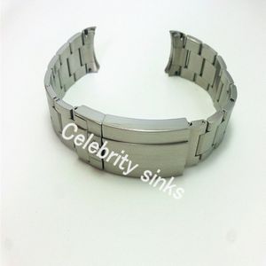 20mm strap high quality solid stainless steel watch band curved end adjustable deployment clasp buckle for SOLEX watch bracelet 3378