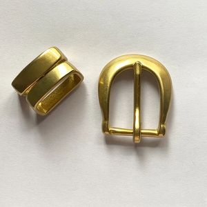25/30mm Solid Brass Belt Buckle Women Men Metal Pin Buckles DIY leather craft bag belt buckle Jeans Accessories