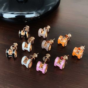 He Earring Daily Wearing Design Fashionable and Versatile Female Letter Earrings with Highend with Original Earring Tzlm