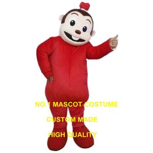 Red Monkey Mascot Custom Cartoon Posta