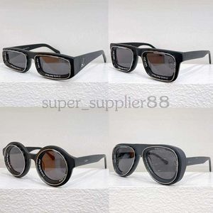 Super Vision Low Square Sunglasses Z2389W Designer Sunglasses for Women Black Acetate Frame Silver color hardware UV400 Dark Grey Lenses Men Aerodynamic Glasses