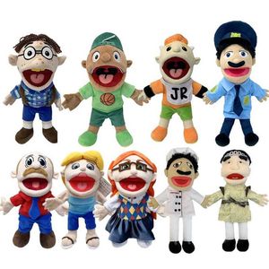 Fingerspielzeugspiel Jeffy Hand Puppet Doll Toy Talk Show Roleplay Movable Mund Props Chef Police Prince Dad Mama Penelope Cody Junior Joseph D240529