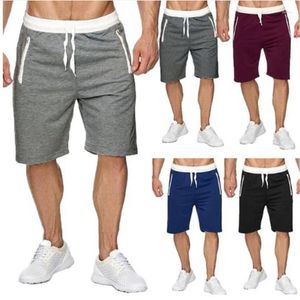 Shorts maschile 2024 Sports Men Sports Zip Pockets Pockets Bodybuilding Sude Jogger Fitness Running Gales