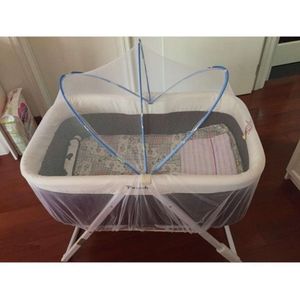 CRIB FOLLABLE CRADLE BABY BED UNIVERSAL ARCH MOSQUITO NET BOW POCHOTY L2405