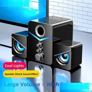Bokhyllhögtalare Bluetooth Ser Home Theater Sound System Mini Sers Desktop Computer Mp3 Player O For PC Phone Subwoofer Mtimedia 240 OTFQE